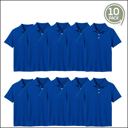 Royal Blue (5-Pack) 12 10-Pack School Uniform Tagless Polo Tshirt for Little Boys & Big Boys